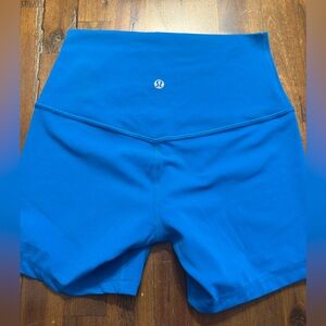 Lululemon align shorts 4 poolside blue guc 5”